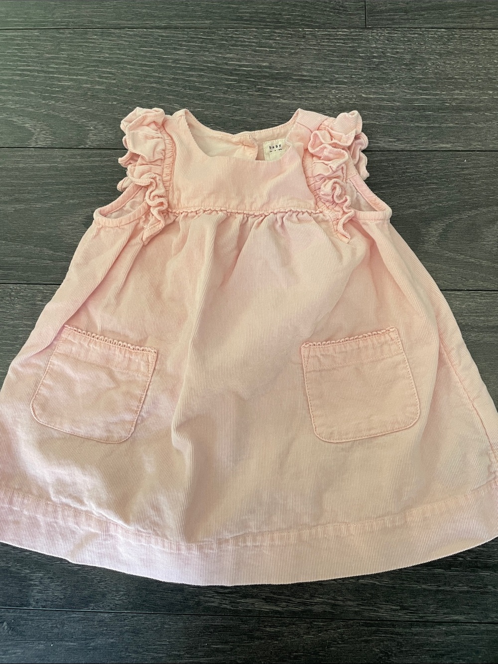 GAP Light Pink Ruffle Pocket Casual Dress